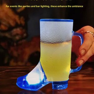 Jarra de Cerveza Luminosa LED con Forma de Zapato para Festivales, Fiestas, Eventos y Bares P.S. Material para Interiores/Exteriores para Jóvenes, para Uso Transfronterizo - Product Image 4