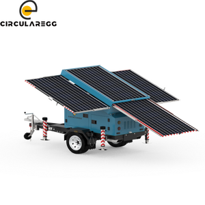 Sp1740 मोबाइल आउटडोर सौर ऊर्जा भंडारण ट्रेलर मोनोक्रिस्टलाइन सौर पैनल mppt नियंत्रक लिथियम आयन बैटरी पावर ग्रिड - Product Image 3