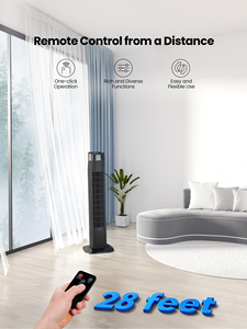 Ventilateur sur pied oscillant à 12 vitesses, fonctionnant en courant continu - Product Image 3