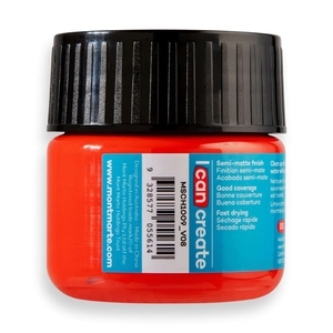 Colore Acrilico Mont Marte 100ml - Vernice Acrilica Artistica Rosso Vermiglione - Product Image 3