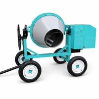 Bétonnière portable mini premium CM400-4C 400L avec moteur diesel refroidi par air de 6 CV, rendement élevé de 5-6 m³/h