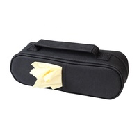 Sac de pétanque ZQURE en nylon durable pour 3 boules avec dessus blanc
