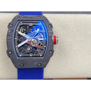 Reloj mecánico personalizado de alta calidad con movimiento Vacheron Constantin, esqueleto de carbono blanco NTPT, azul, 38 mm - Product Image 2