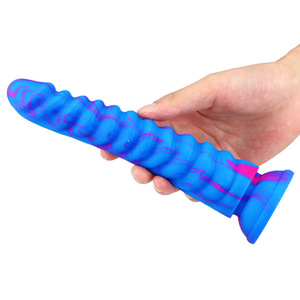 SY Modèle de Dildo Géant Épais en Silicone Liquide Double Couche, Couleurs Mixtes, Étanche, 0,234 kg, Simulation de Pénis, pour Machine à Pénétration Féminine - Product Image 5