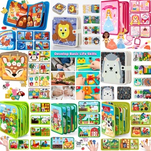Livre d'activités Montessori en feutre pour bébés et tout-petits, jouet éducatif précoce pour enfants <span class=keywords><strong>de</strong></span> 1 à 4 ans - Product Image 6