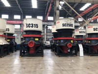 Série SC250 concasseur à cône monocylindre de marque Hongxing concasseur à cône Offres Spéciales réglage automatique concasseur à cône d'ouverture