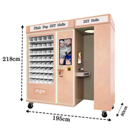Máquina Expendedora de Diseños de Uñas Totalmente Automática, Cuerpo de Vidrio Templado, Pantalla LED, Monitoreo Remoto, Múltiples Diseños