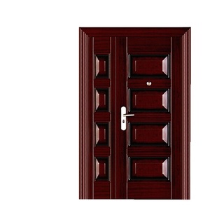 Nouveau modèle de portes doubles en acier commerciales pour l'extérieur, portes de magasin - Product Image 1