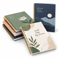 Carnet à spirale personnalisé OEM avec impression UV, couverture rigide, A5 B4, 80 feuilles, journal d'affaires, cadeau