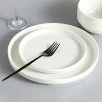 Service de vaisselle de luxe en porcelaine fine (New Bone China) blanc pour hôtels, restaurants et mariages