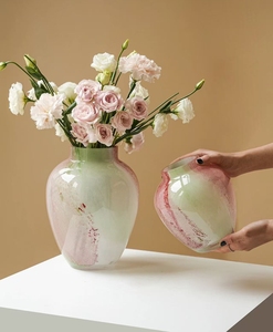 Ensemble <span class=keywords><strong>de</strong></span> vases <span class=keywords><strong>en</strong></span> <span class=keywords><strong>verre</strong></span> vert et rose <span class=keywords><strong>de</strong></span> style nordique RYLAVA, soufflés à la main, pour arrangement floral artistique, pot pour la maison, centre <span class=keywords><strong>de</strong></span> table <span class=keywords><strong>de</strong></span> mariage, décoration - Product Image 6