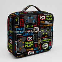 Sac à déjeuner portable en polyester avec logo personnalisé, boîte isotherme avec fermeture éclair pour enfants, école, bureau, pique-nique - Fournisseur