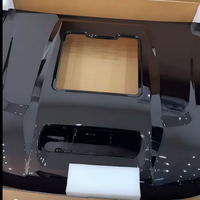 Nouveau style sportif, capot transparent avec éclairage LED, Jetour Traveller Shanhai T2, kit carrosserie non peint à fixer, couvre-capot avant