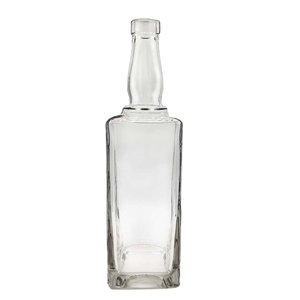 <span class=keywords><strong>Bouteille</strong></span> de <span class=keywords><strong>whisky</strong></span> en verre cristal blanc à <span class=keywords><strong>prix</strong></span> de gros usine, <span class=keywords><strong>bouteille</strong></span> à spiritueux vide à colonne carrée côtelée, 700ml/750ml - Product Image 2