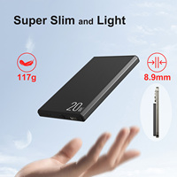 TKT Ultra Mince 5000mAh En Alliage D'aluminium Chargeur Portable Sans Fil 20W PD Magnétique Charge Rapide USB Power Bank pour iPhone Portable