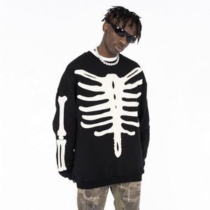 Yingling personalizado de alta calidad en relieve 3D Vintage Heavyweight Pullover French Terry Premium sudadera - Product Image 2