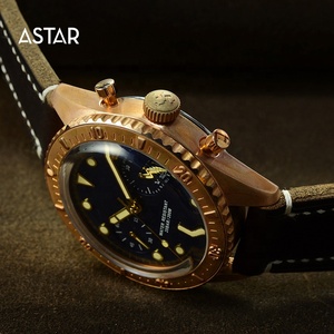 Orologio Automatico Meccanico Cronografo Subacqueo in Bronzo con Logo Personalizzato, Edizione Limitata di Lusso, 200m, ETA7753, per Uomo - Product Image 3