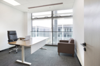 Bureau debout réglable en hauteur en mélaminé pour projet de bureau commercial
