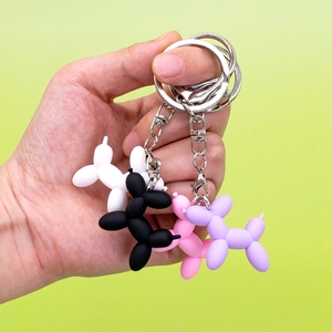 Colorful 3D PVC Rubber Keychain+custom Own logo Key Ring llaveros for Animal Balloon Fashion Accessories Business Advertising