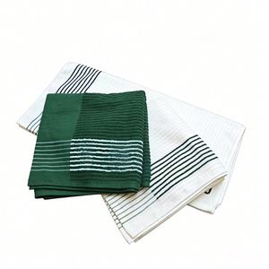 Toalla de Golf Profesional Personalizada de 100% Algodón Terry, 22"X44", Grande, con Rayas y Logotipo Jacquard, Venta al Por Mayor de Fábrica - Product Image 1