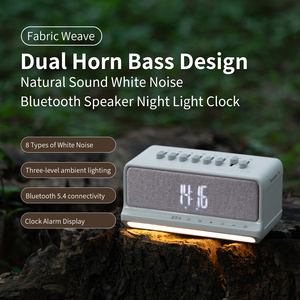 Smart Speaker with Alarm Clock Sleep Light White Noise Machine Touch Control Bedside Audio Device for Bedroom - Product Image 3