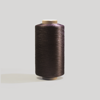 Fil monofilament 100% polyester, série marron DTY ou ITY 150D-600D, pour le tricotage et le tissage