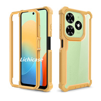 Coque de téléphone transparente rigide Lichicase pour Tecno Spark GO 2024 Spark 20 20C avec protection d'objectif