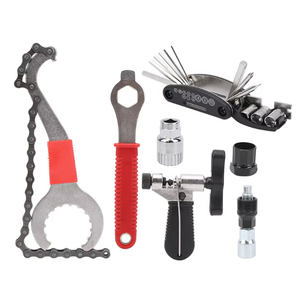 Kit d'outils <span class=keywords><strong>de</strong></span> <span class=keywords><strong>réparation</strong></span> <span class=keywords><strong>de</strong></span> vélo tout-en-un en acier au carbone, extracteur <span class=keywords><strong>de</strong></span> manivelle, boîtier <span class=keywords><strong>de</strong></span> pédalier, ensemble multifonctionnel pour les mécaniciens à domicile, les petites ateliers - Product Image 1