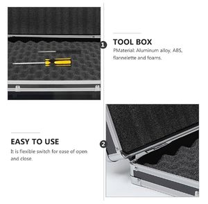 Factory Customizable Aluminum <strong>Briefcase</strong> ODM Universal Shockproof Case for Portable Instrument <strong>Storage</strong> Transport Durable Toolbox - Product Image 6