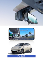 HOLROADX Enregistreur vidéo 4G Plug&Play pour tableau de bord OEM BYD Yuan 2024 Double caméra Vision nocturne Enregistrement en boucle Contrôle par application