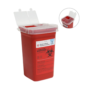 Contenedor Desechable Profesional Personalizado de 1L (1 Cuarto de Galón) para Desechar Jeringas, para Uso Médico - Product Image 1