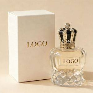 Thick Base 50ml Glass Perfume Bottls with Gold Zamac Cap Fine <b>Mist</b> Pressurized Atomizer Vintage Perfume <b>Bottle</b> - Product Image 2