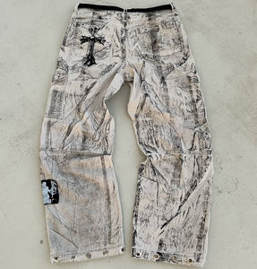 <span class=keywords><strong>Pantalon</strong></span> de travail personnalisé pour hommes à jambes droites Parachute empilé de haute qualité Vintage Eco Friendly Digital Print Camouflage Street Hip Hop - Product Image 2