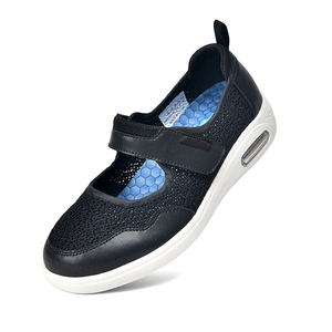 รองเท้าผู้หญิงไซส์ใหญ่ สวมใส่สบาย พื้นรองเท้าแบบมีช่องระบายอากาศ รองเท้าสำหรับผู้ป่วยเบาหวาน รองเท้าสำหรับคนท้อง รองเท้าสำหรับผู้มีปัญหาหัวแม่เท้าเอียง รองเท้าสำหรับผู้ที่มีอาการบวมน้ำ - Product Image 4