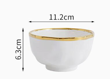 Bol blanc de 4,5 pouces