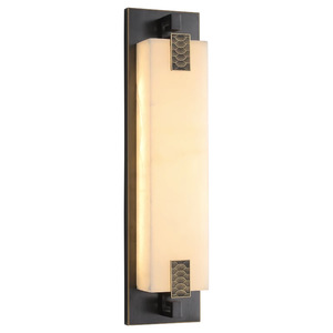Lámpara de Pared Exterior Impermeable de Estilo Chino Moderno, Totalmente de Cobre y Mármol, para Puerta de Villa, Pared Exterior, Iluminación de Pasillo - Product Image 3