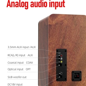 ลำโพงบลูทูธแบบแอคทีฟ HiFi สำหรับโฮมเธียเตอร์ รุ่น Professional Surround 2.0 พร้อมแอมพลิฟายเออร์ในตัว วัสดุไม้ - Product Image 6