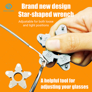 Clé de réparation pour branches de lunettes en forme d'étoile, tournevis réglable pour lunettes - Product Image 5
