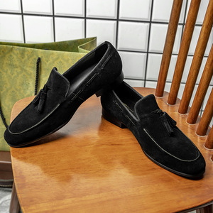 Zapatos de Cuero Clásicos Retro de Alta Calidad para Hombre, Cuero Genuino, Estilo Caballero a la Moda, para Ocasiones Formales e Informales - Product Image 4