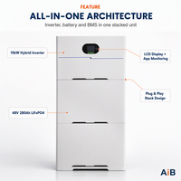 Inverter Solare Ibrido Modulare All-in-One LiFePO4 di Grado A con Batteria 10kW 13.44kWh 6000 Cicli per Alimentazione di Backup Domestica