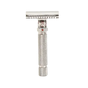 YAQI-maquinilla de afeitar de seguridad personalizada para hombre, mango de Metal ajustable, doble filo, gran oferta