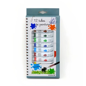 <span class=keywords><strong>Peinture</strong></span> <span class=keywords><strong>gouache</strong></span> aquarelle d'art non toxique Offre Spéciale professionnelle 12 couleurs - Product Image 1