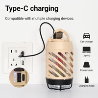 Multifunctionele campinglamp, muggenlamp, draagbare insectenverjager, muggen-UV-lamp, oplaadbare tentlamp