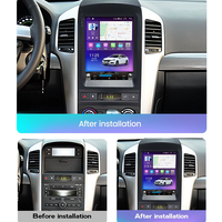 Autoradio Android vertical Tesla pour Chevrolet Captiva 2008-2011 IPS HD avec CarPlay sans fil, Android Auto, DSP, GPS, commande au volant et écran tactile