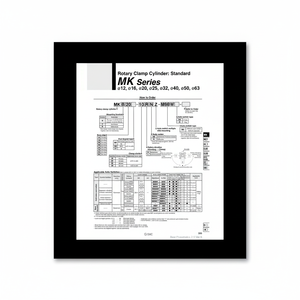 Cilindro de abrazadera rotativa SMC Pneumatics, piezas neumáticas - Product Image 1