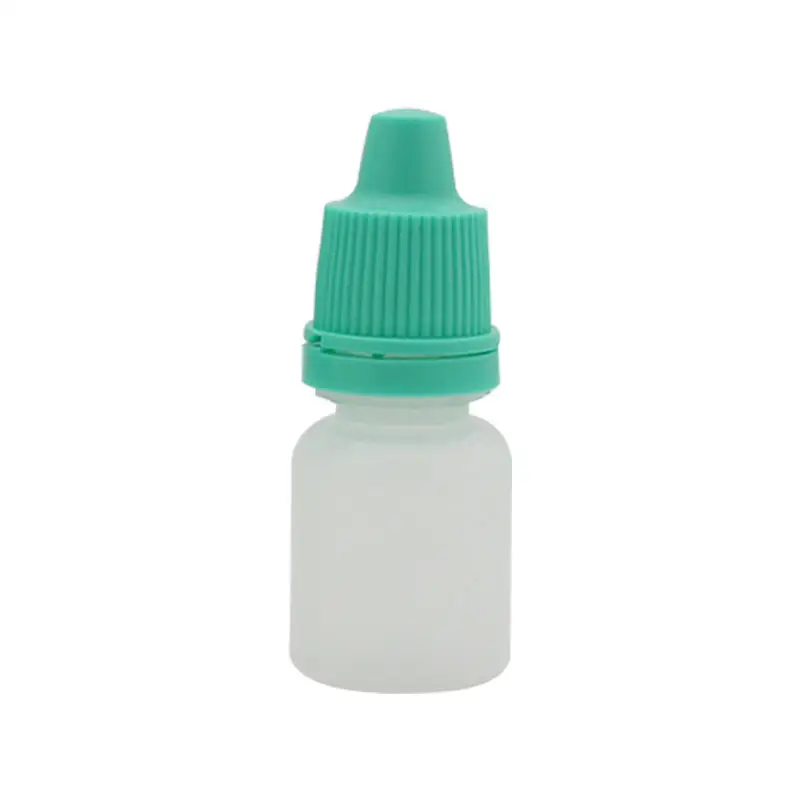 Botella vacía Biodegradable de 5ml, 10ml, 15ml, PE PP, gotero de gota de ojo líquido, de plástico con tapa de tornillo a prueba de niños