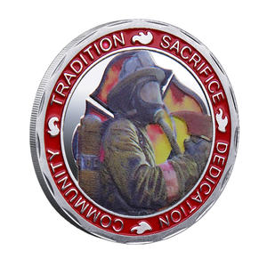 Moneta Commemorativa in Metallo di San Floriano Vigilante dei Pompieri, Souvenir a Tema Tradizione e Dedizione - Product Image 5