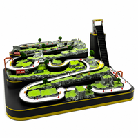 Set Permainan Balap Bola Pinball Rally Track Battle Roll a Ball yang Dapat Disesuaikan untuk Mendukung Siaran Langsung Kompetisi Biliar Marmer