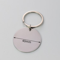 Porte-clés en acier inoxydable de haute qualité, personnalisable avec gravure, en forme de cœur, pour animaux de compagnie, pour un cadeau personnalisé