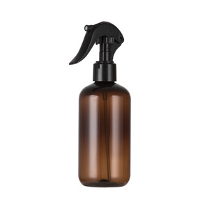 250ml hổ phách Chai nhựa PET phun màu xanh lá cây màu xanh rỗng Chai PET nhựa phế liệu giá chai tròn với Snap Switch phun nắp - Product Image 4